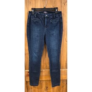 NYDJ Lift x Tuck Ami Skinny Jeans Womens 6 Blue Denim Welt Pockets Comfort